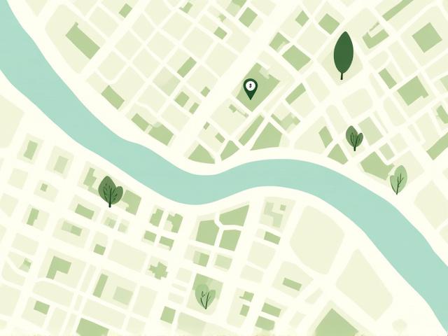 Map of Savannah, Georgia, showing the general area of Philip Solomons studio.