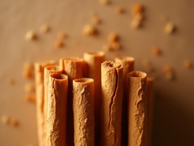Artistically arranged hand-rolled incense sticks, showing natural botanical textures