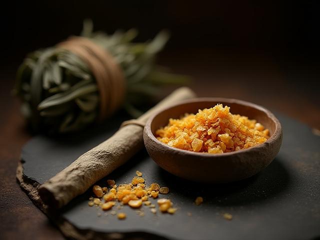 Ceremonial Copal & Myrrh Loose Blend and Cedar Smudge Stick