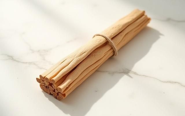 Ethically harvested Palo Santo sticks, bundled neatly.