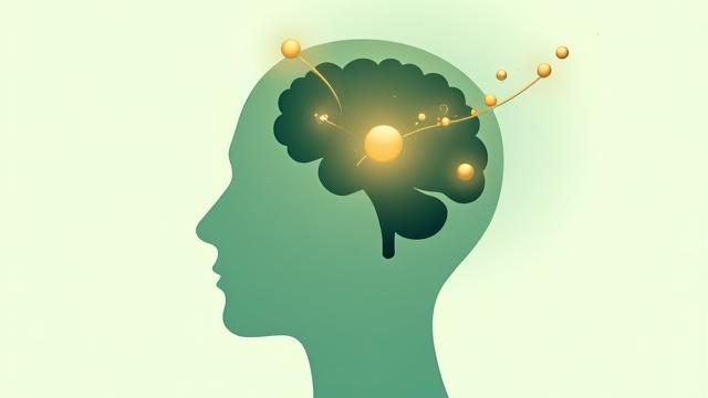 An elegant infographic illustration showing a stylized scent molecule traveling from the nose to various interconnected regions of the brain, highlighting the limbic system. The style is clean, modern, and minimalist.
